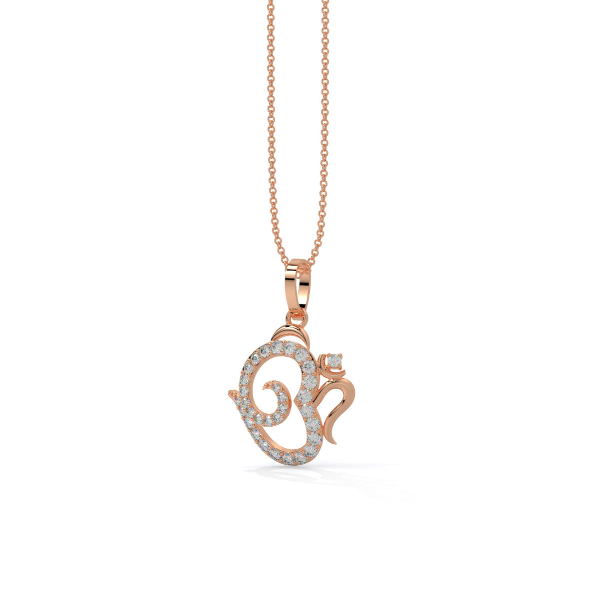 Divine Om Diamond Pendant