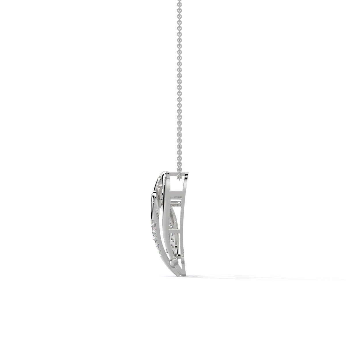 Dual-Heart Diamond Pendant