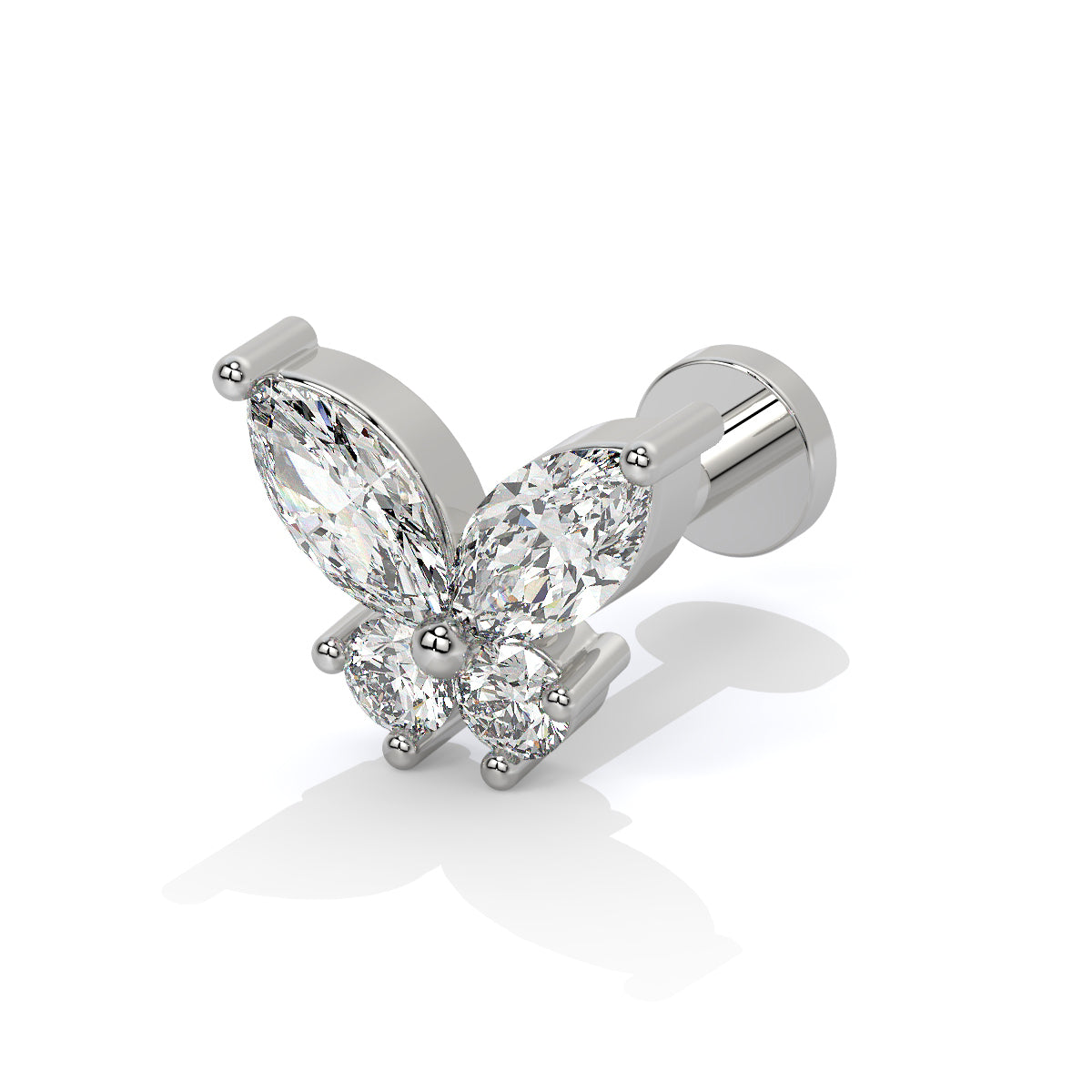 Butterfly Bliss Diamond Nose Pin