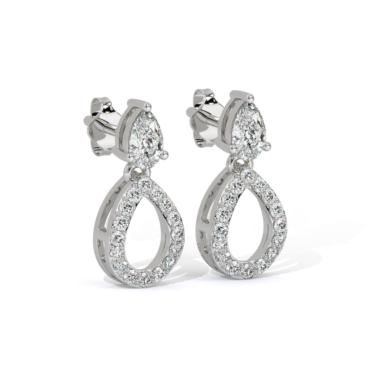 Miralyn Dew Sparkle Diamond Danglers