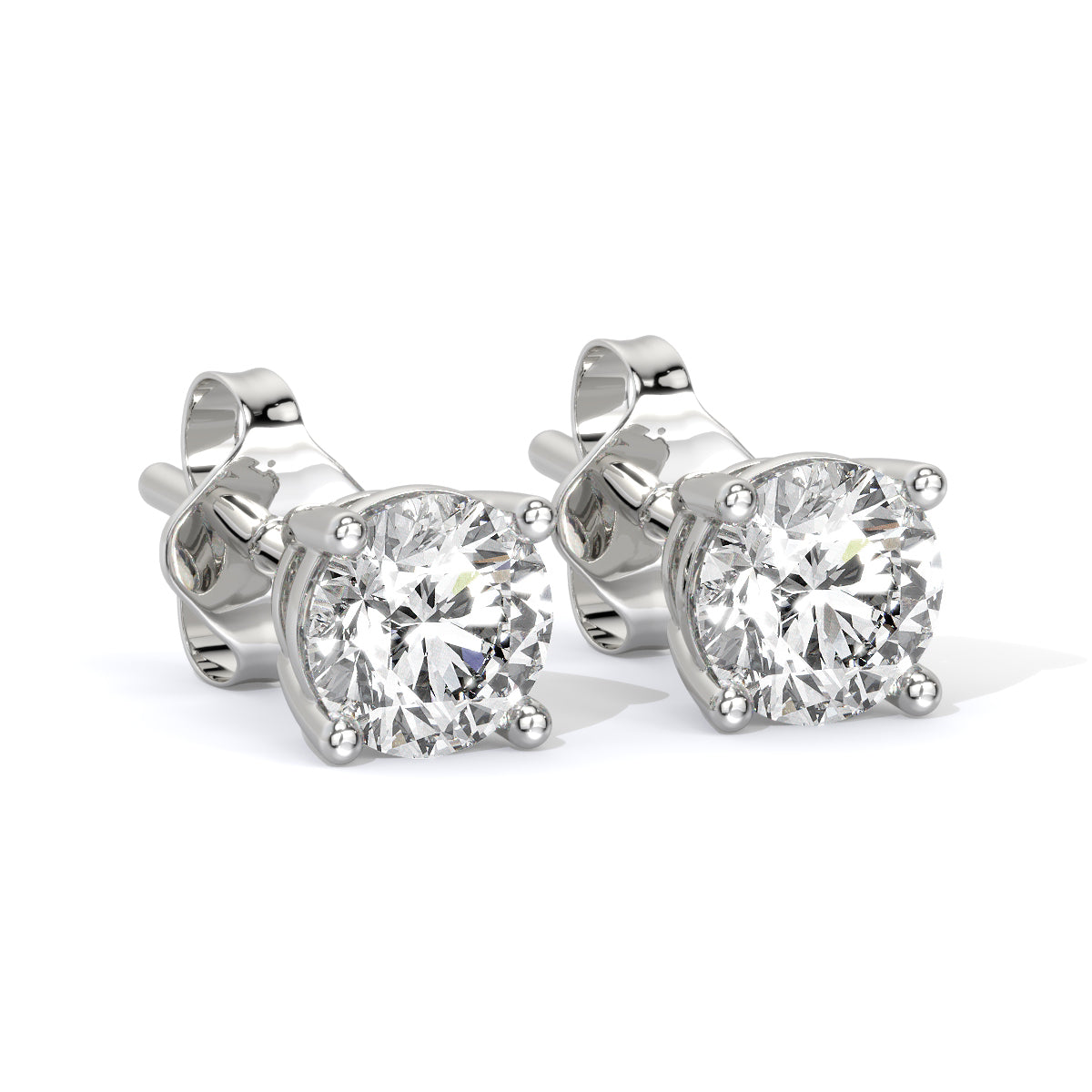Round-Cut Diamond Studs