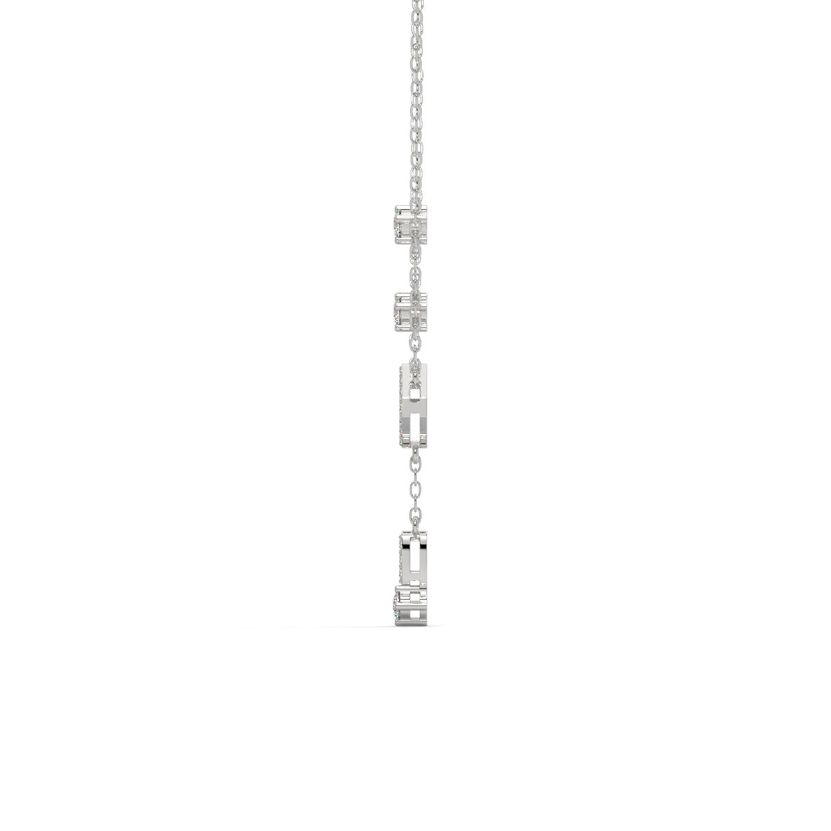 Stellar Prism Diamond Cascade Pendant