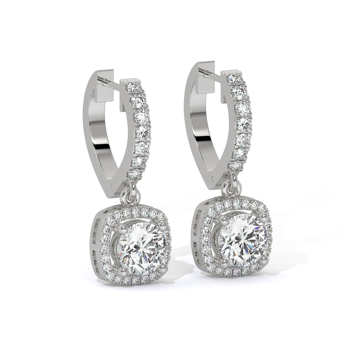 Twinkle Frame Diamond Danglers