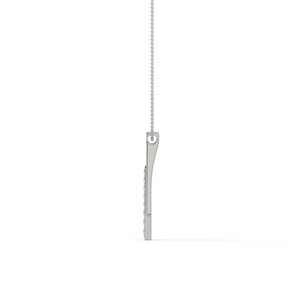 Sleek Elegance Diamond Bar Pendant