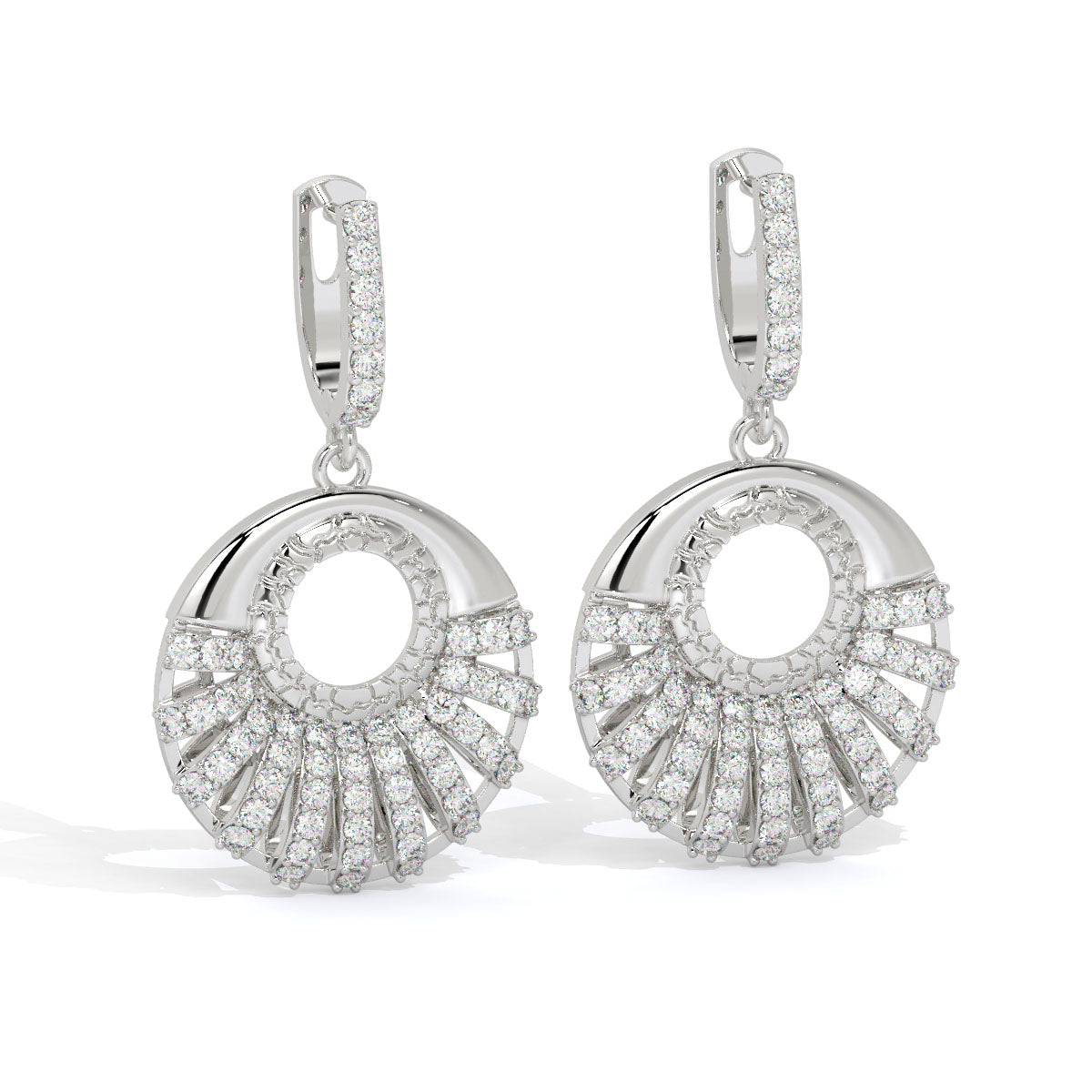 Radiance Sunburst Diamond Danglers