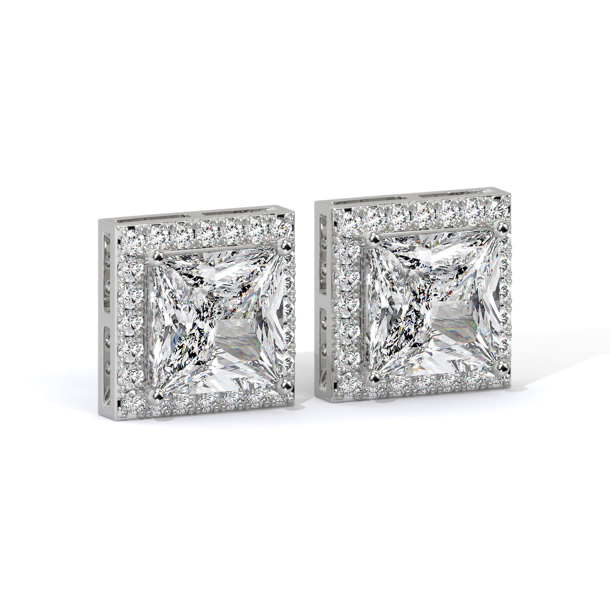 Crown Edge Diamond Studs