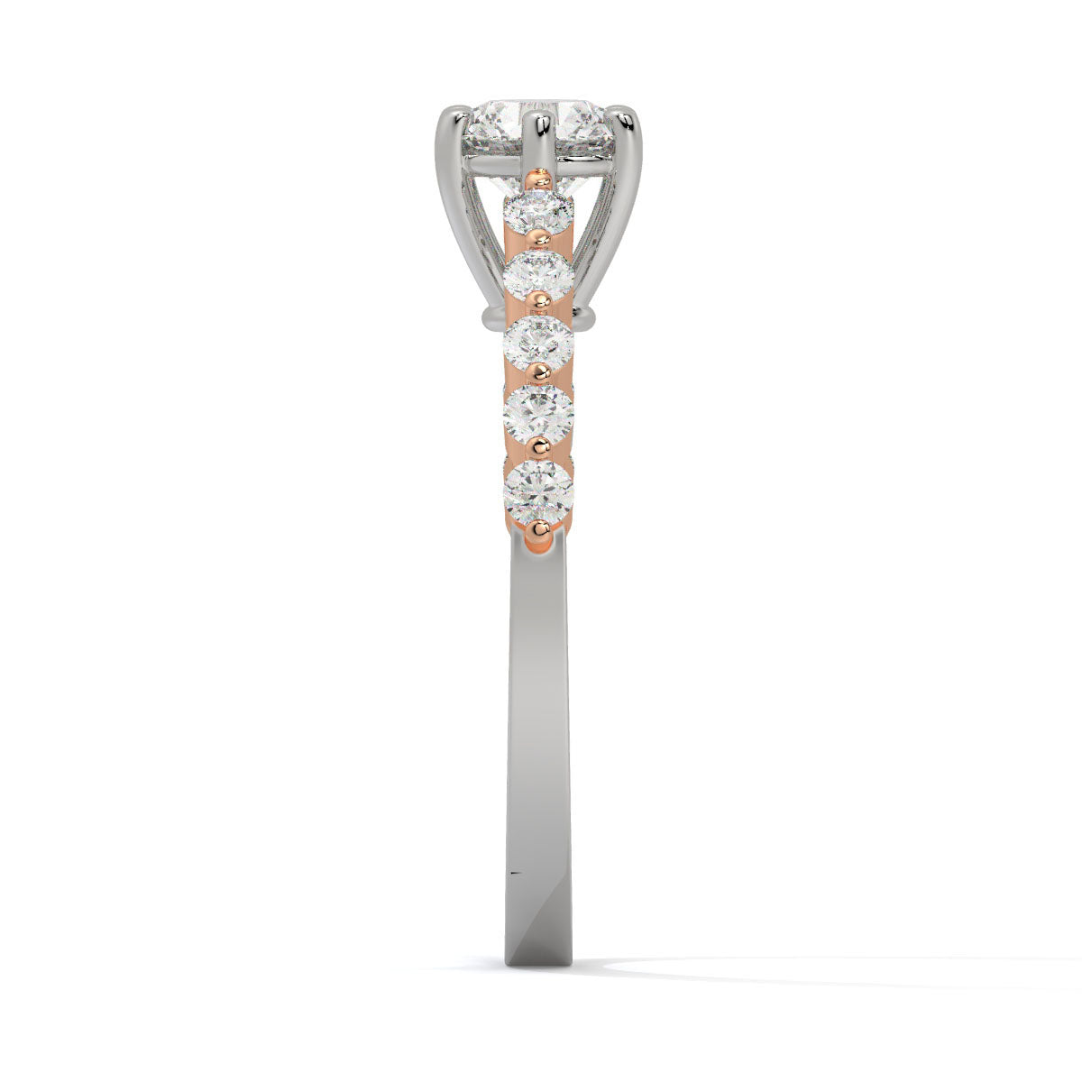 Blush Bloom Dual-Tone Diamond Ring