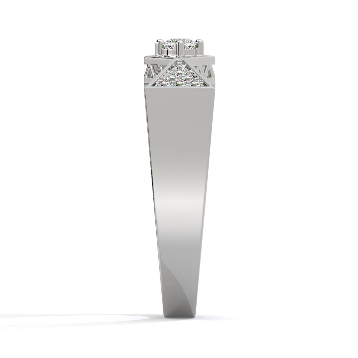 GeoLuxe Tri-Shape Men's Diamond Ring