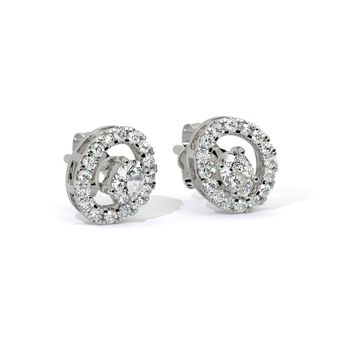 Radiara Loop Diamond Studs