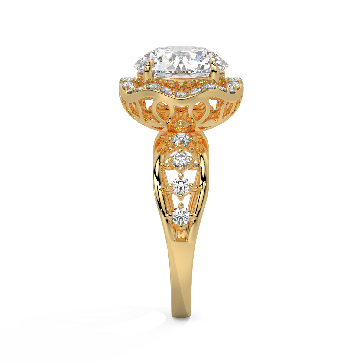 The Empress Portuguese Cut Diamond Ring