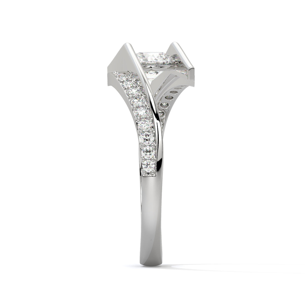 Eternal Embrace – Dual-Tone Diamond Ring