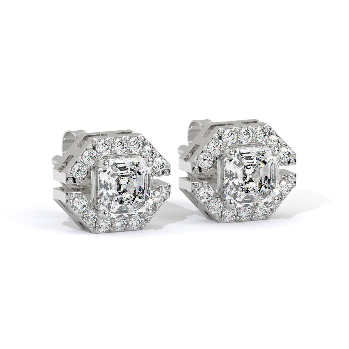 Glintara Edge Diamond Studs