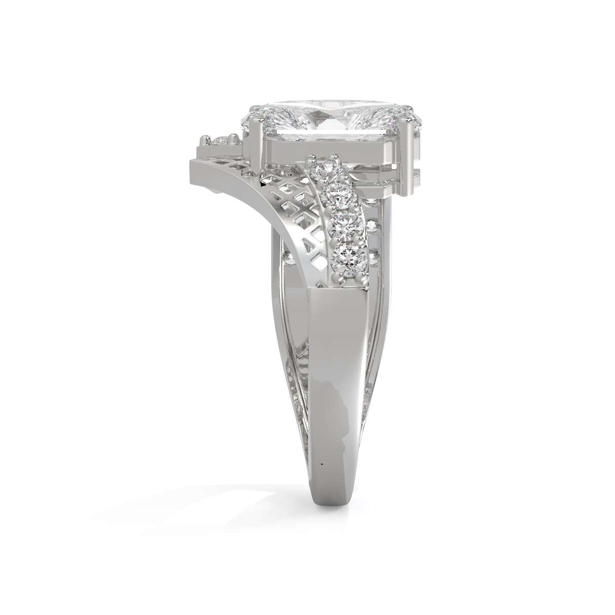 Old Mine Cut Diamond Ring