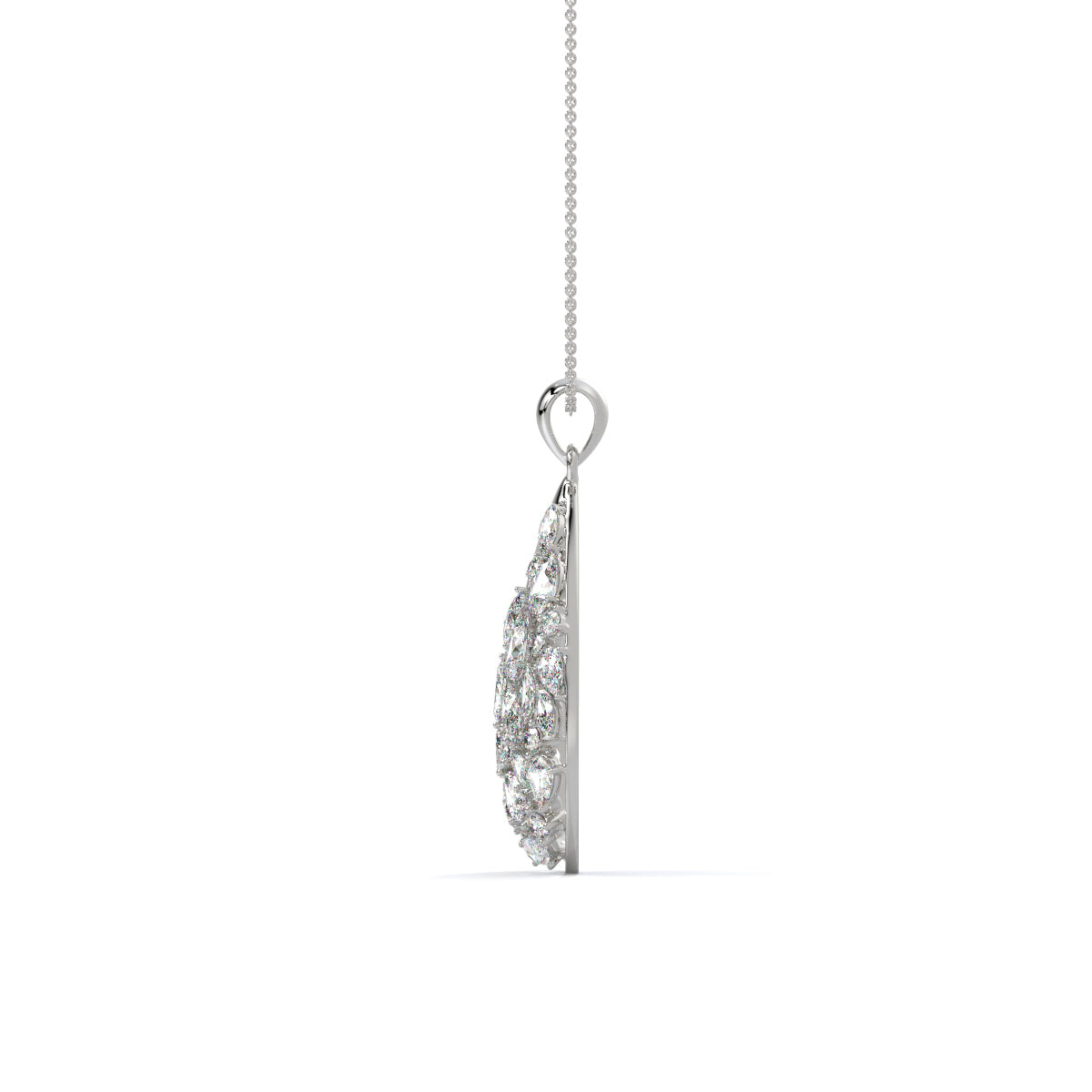 Royal Teardrop Diamond Pendant