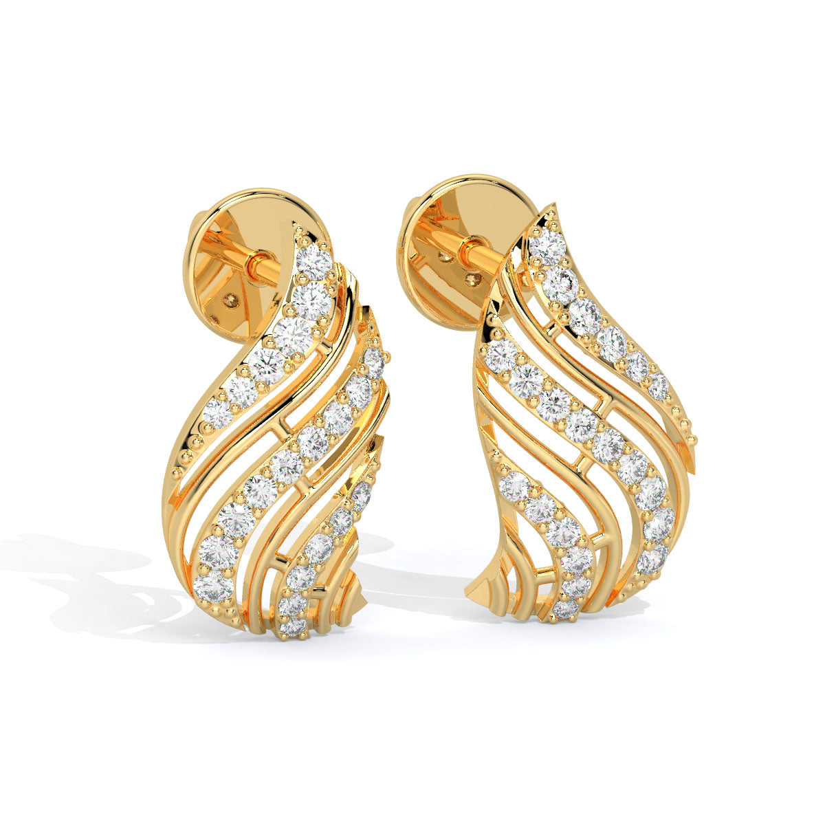 Radiant Cascade Diamond Studs