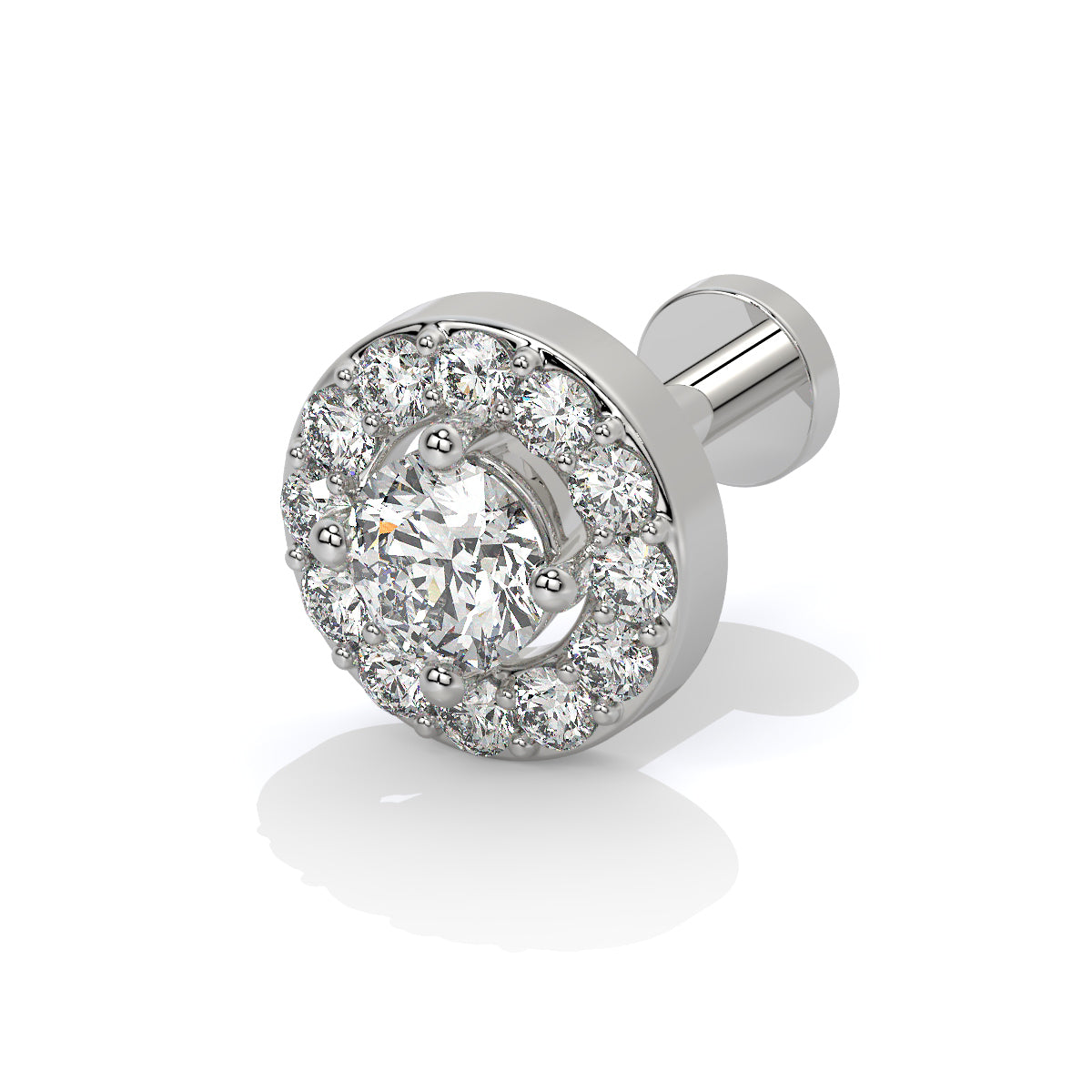 Celestial Halo Diamond Nose Pin