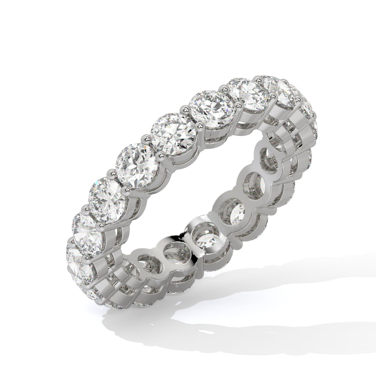Lustrous Loop Diamond Ring