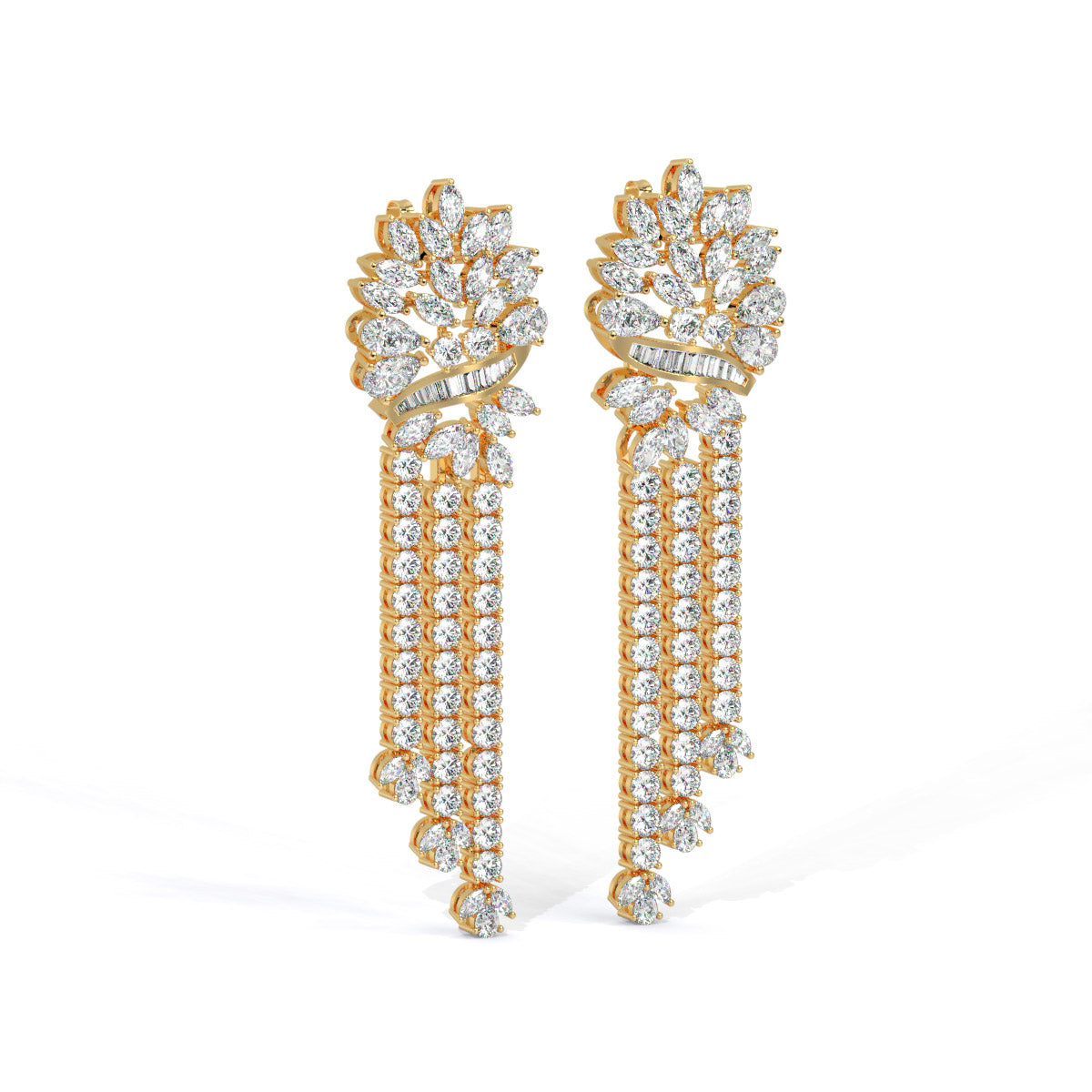 Opaluxe Diamond Waterfall Dangles