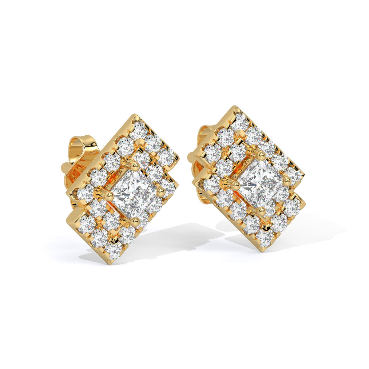 Solaris Frame Diamond Studs
