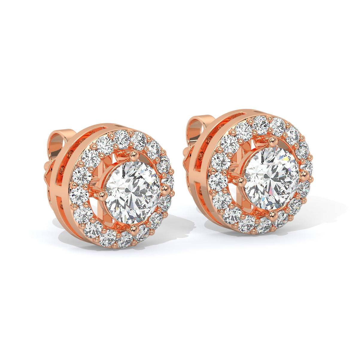 Halo Diamond Studs