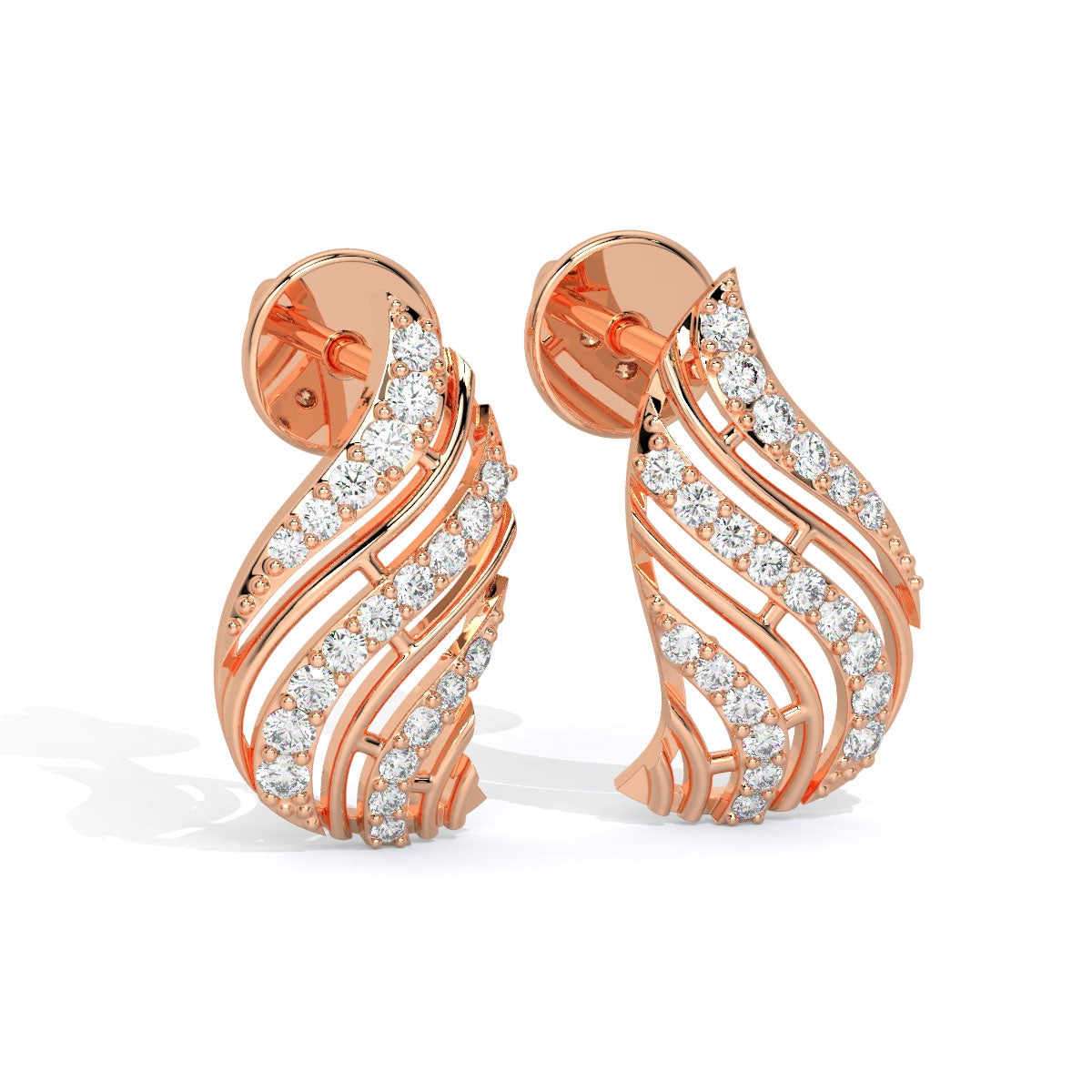 Radiant Cascade Diamond Studs