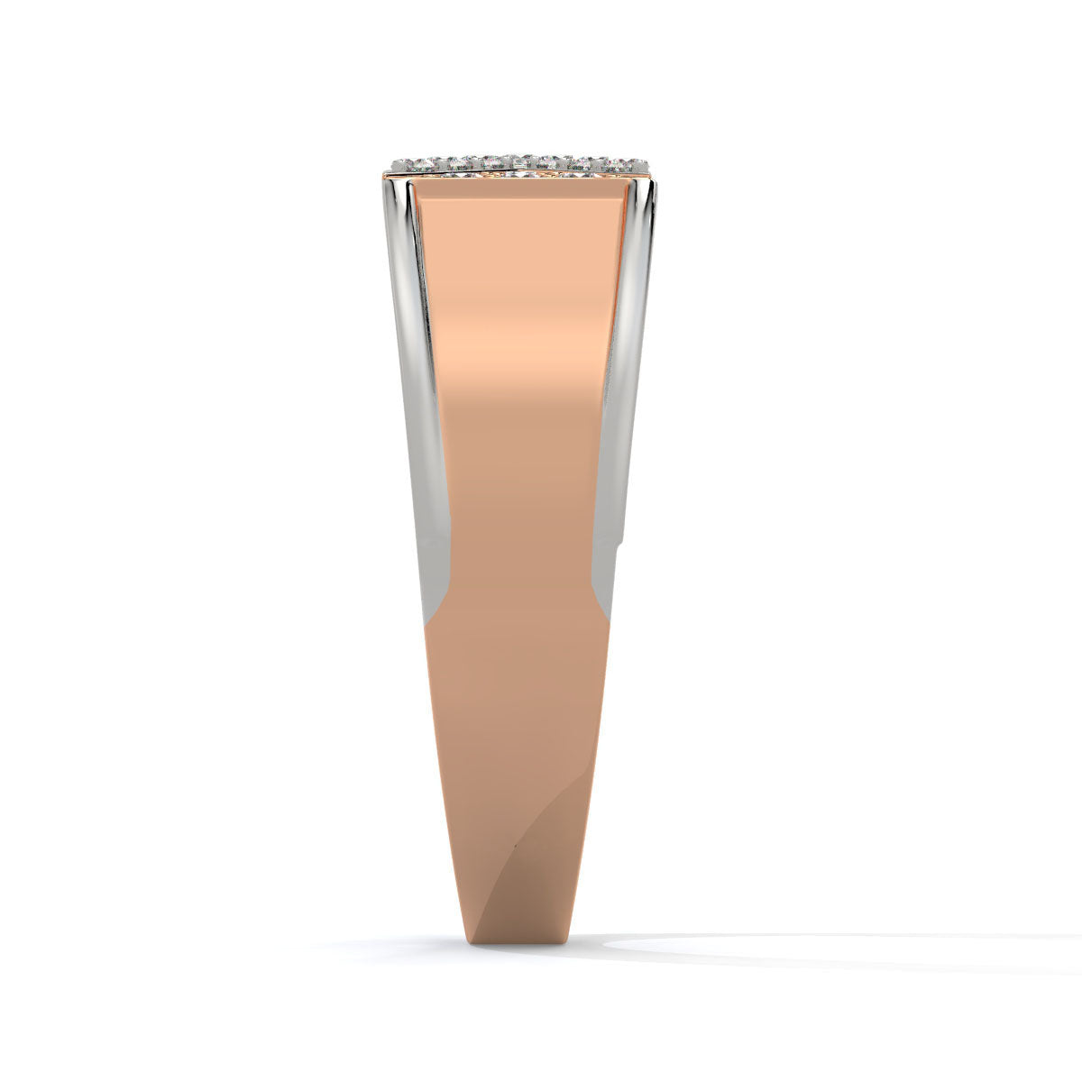 Regal Apex – Dual-Tone Men's Diamond Ring