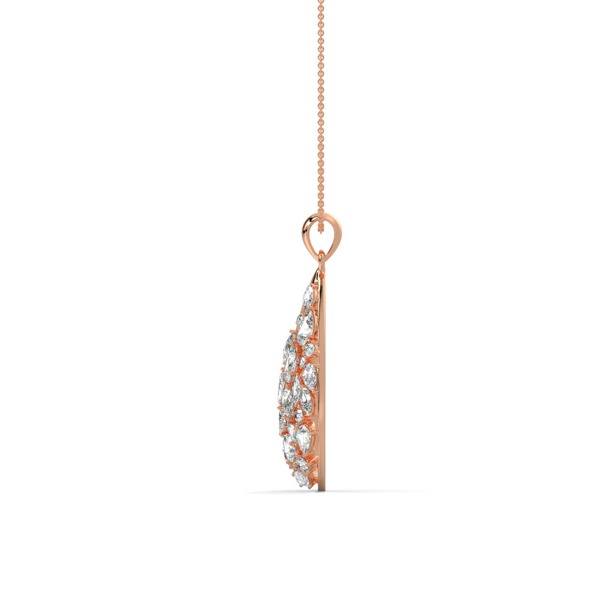 Royal Teardrop Diamond Pendant