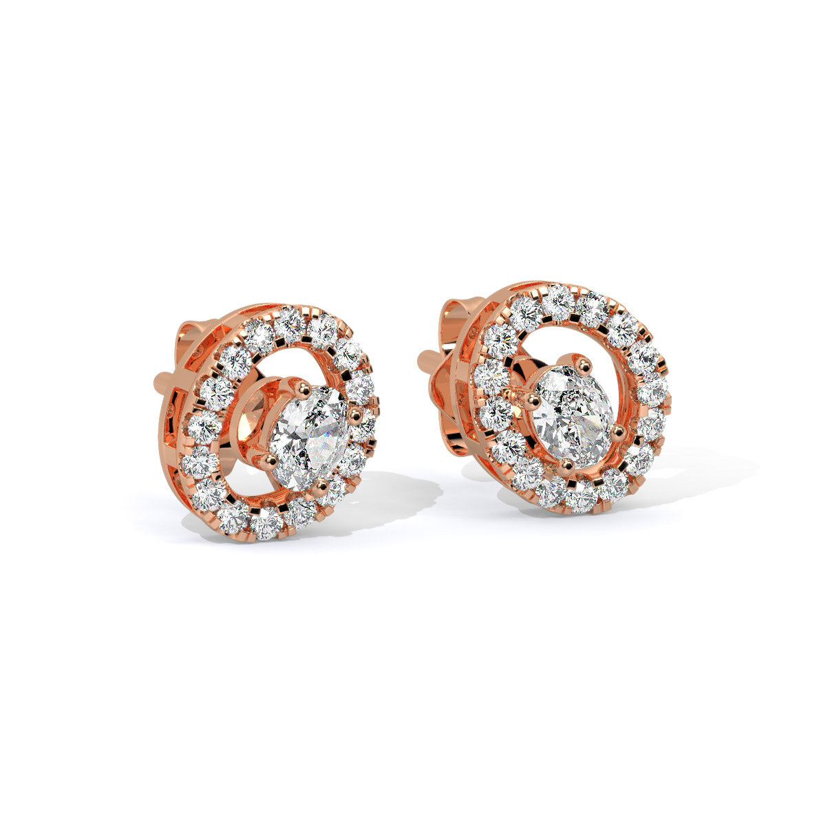 Radiara Loop Diamond Studs
