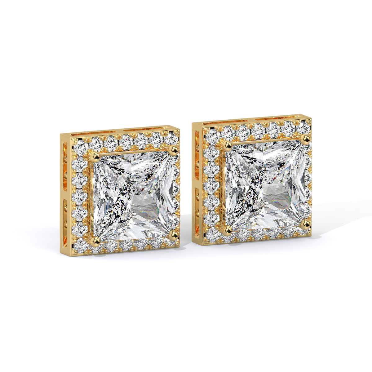 Crown Edge Diamond Studs