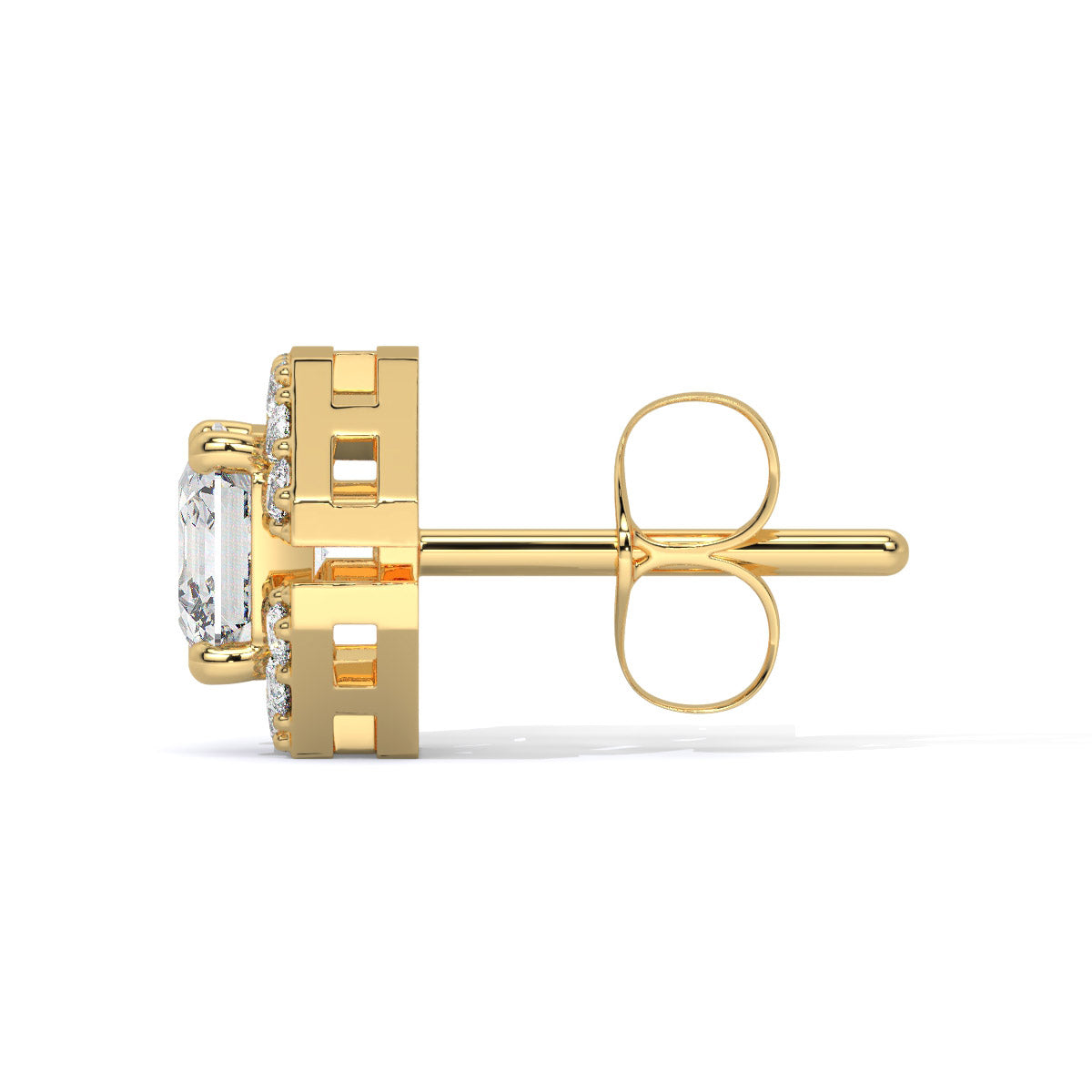 Glintara Edge Men's Diamond Stud