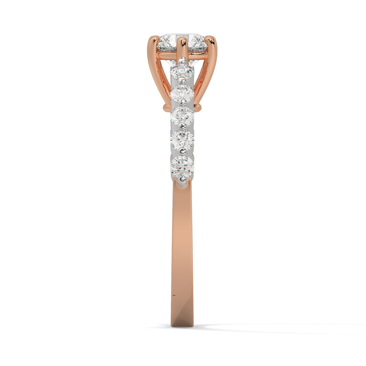 Blush Bloom Dual-Tone Diamond Ring