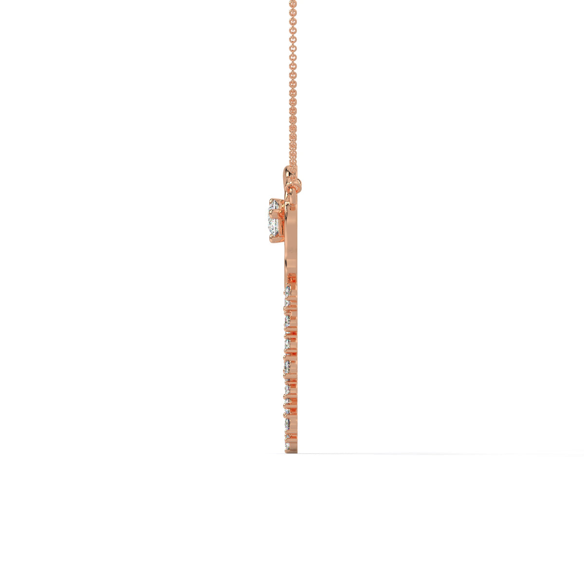 Rose Blossom Diamond Pendant