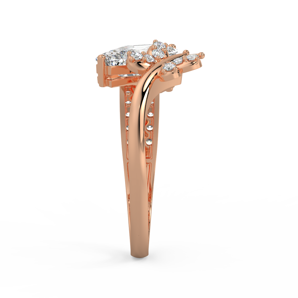 Butterfly Serenade Diamond Ring