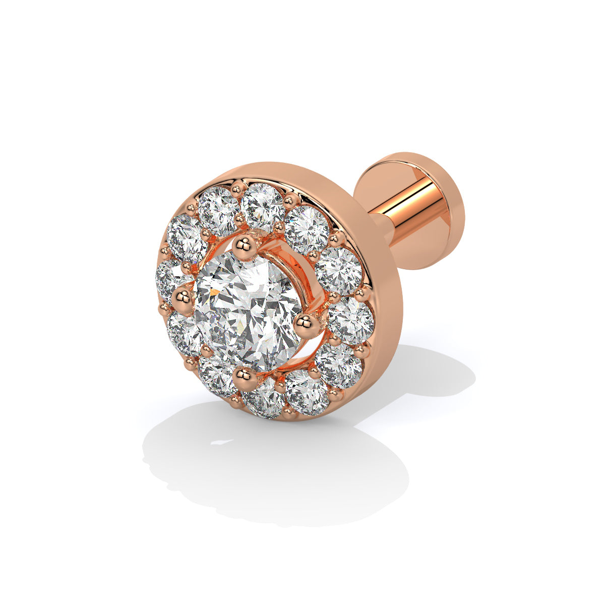 Celestial Halo Diamond Nose Pin