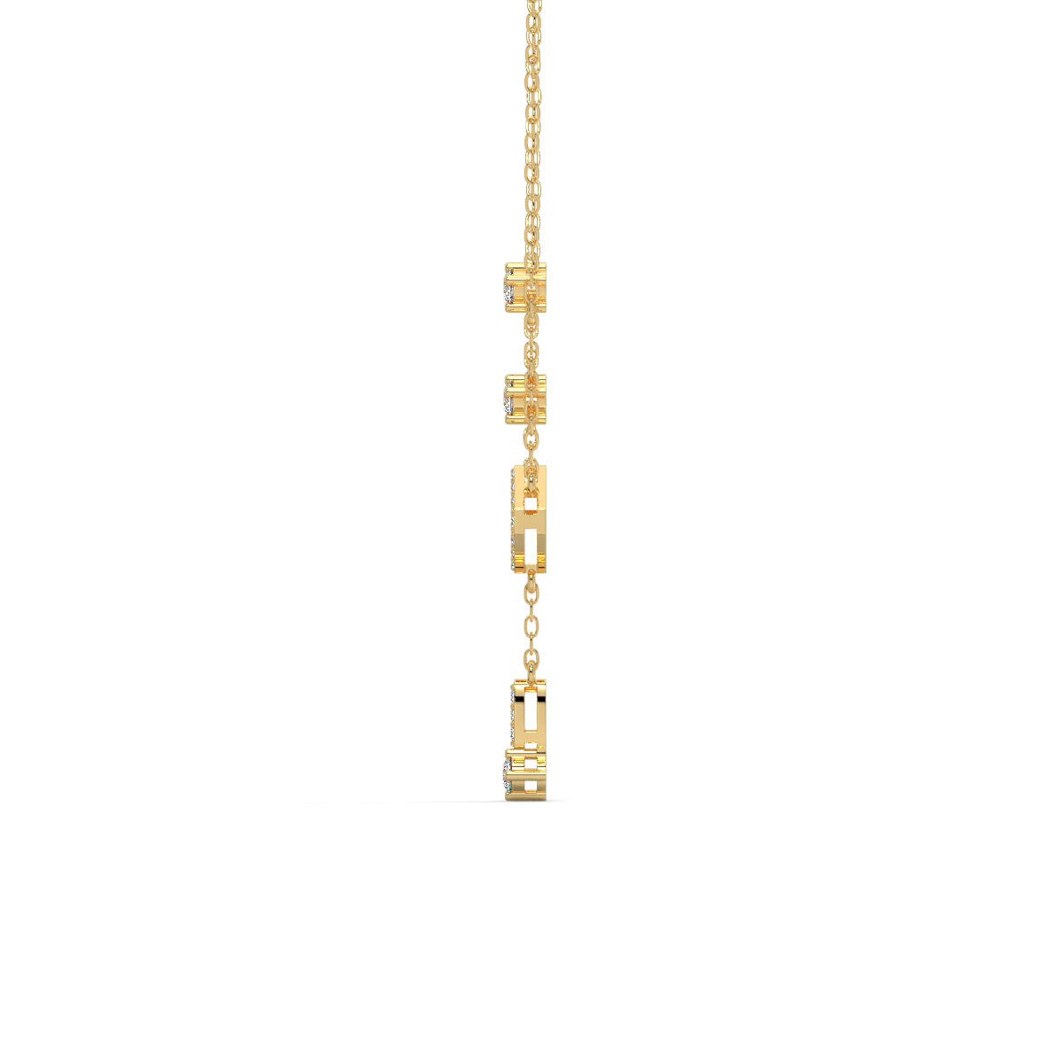Stellar Prism Diamond Cascade Pendant