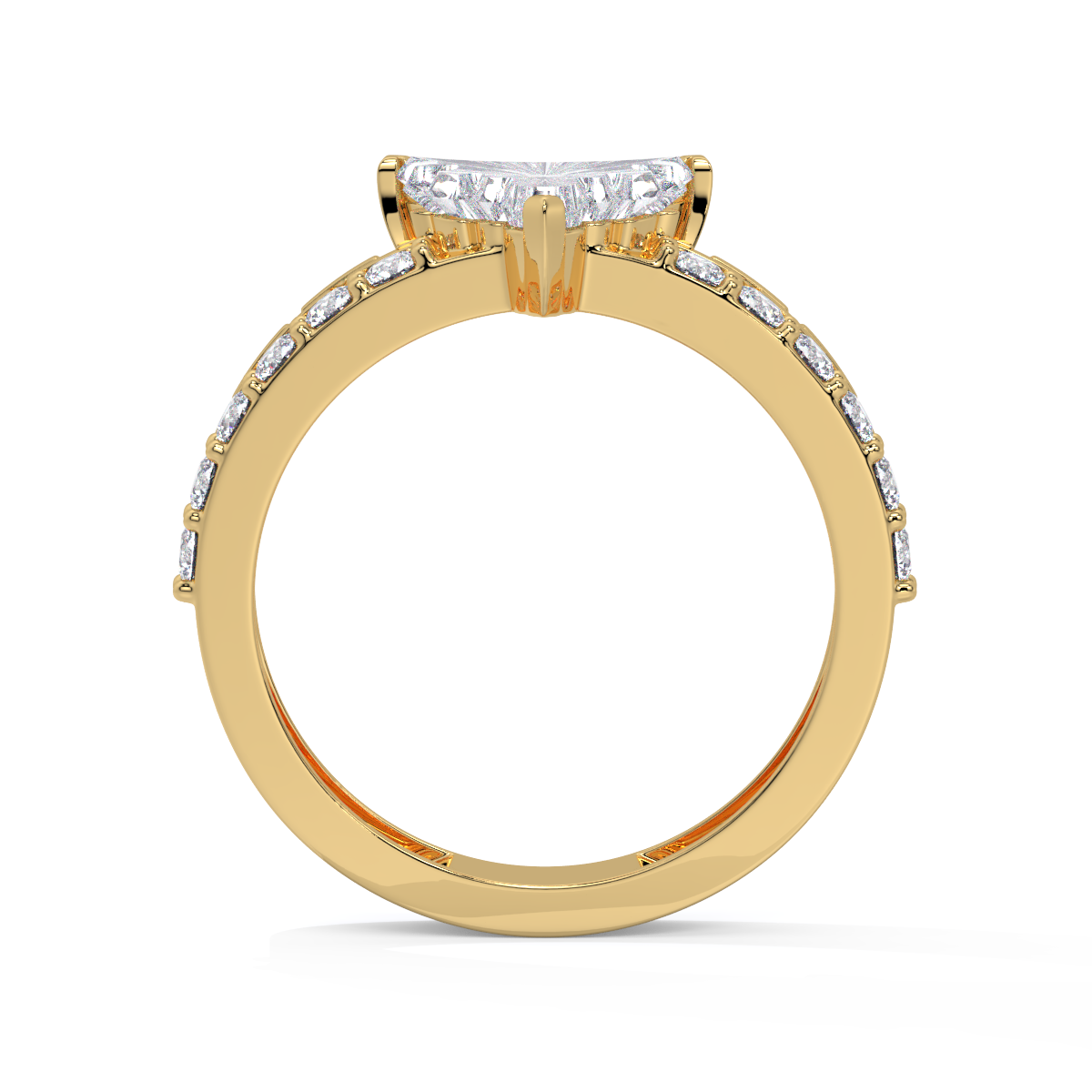 Bull-Cut Diamond Men's Ring