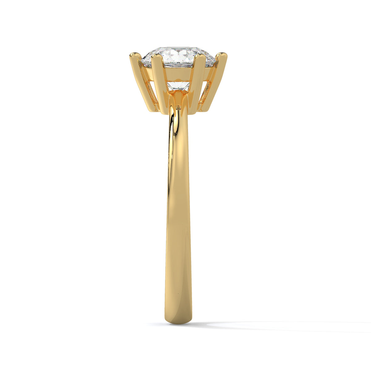 Round-Cut Diamond Solitaire Ring