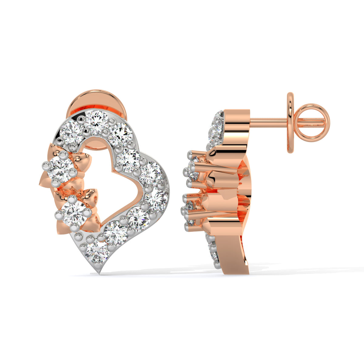 Heart Bliss Diamond Studs