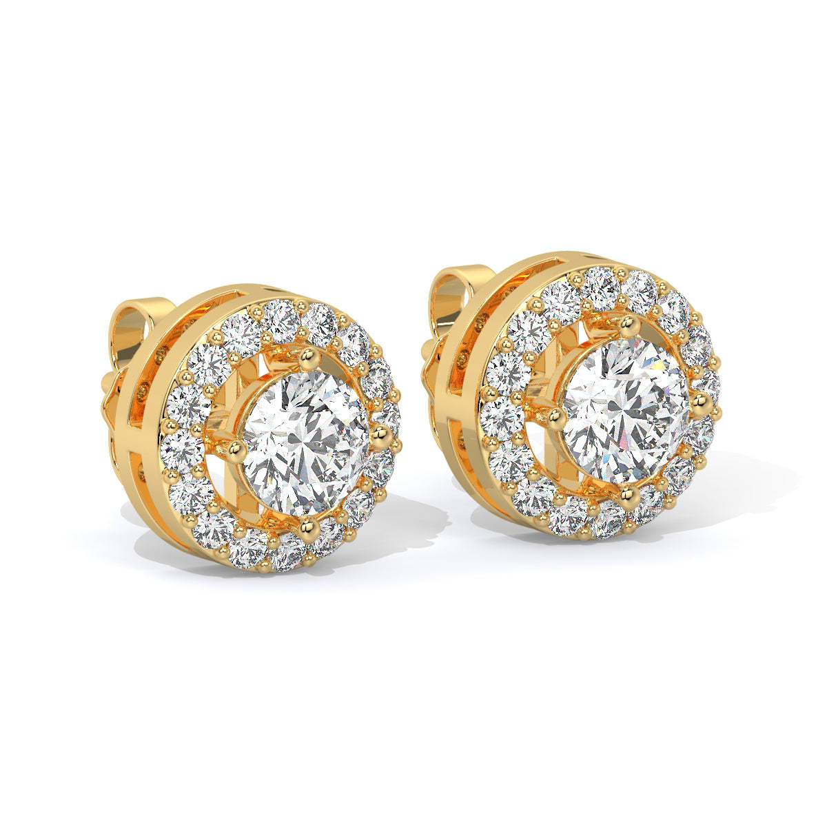 Halo Diamond Studs