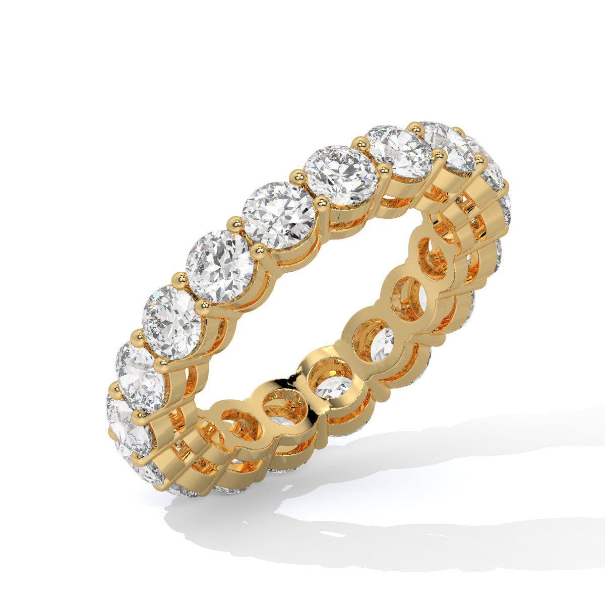 Lustrous Loop Diamond Ring