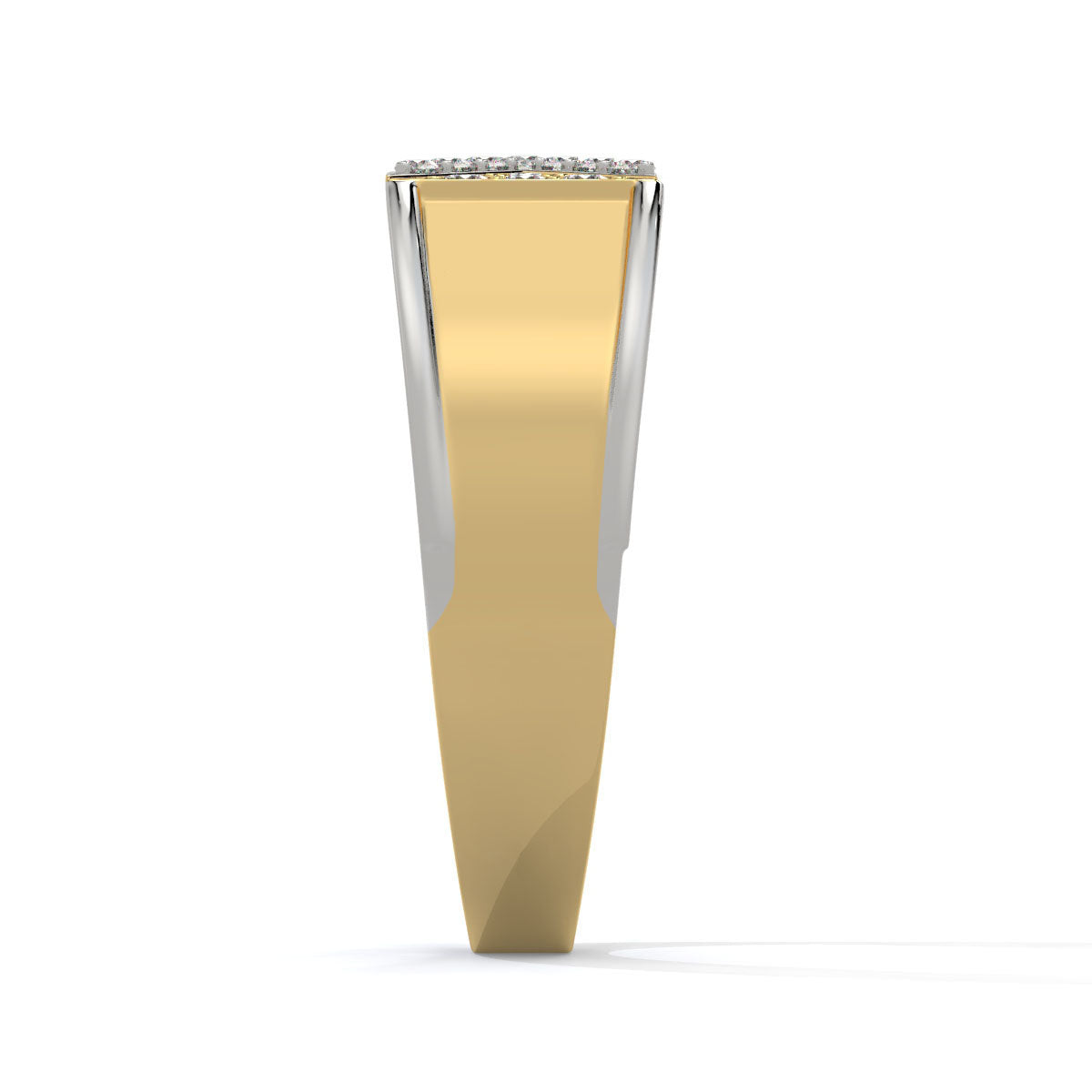 Regal Apex – Dual-Tone Men's Diamond Ring