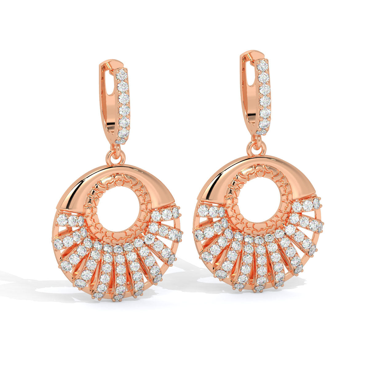 Radiance Sunburst Diamond Danglers