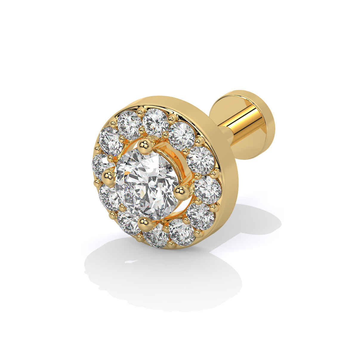 Celestial Halo Diamond Nose Pin