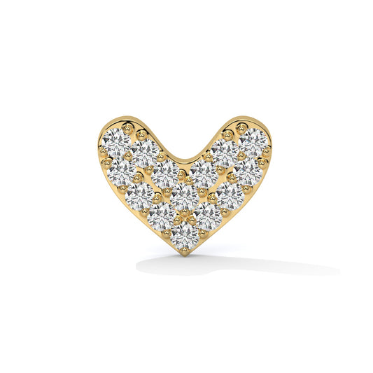 HeartGlow Diamond Nose Pin