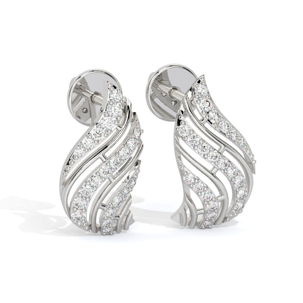 Radiant Cascade Diamond Studs