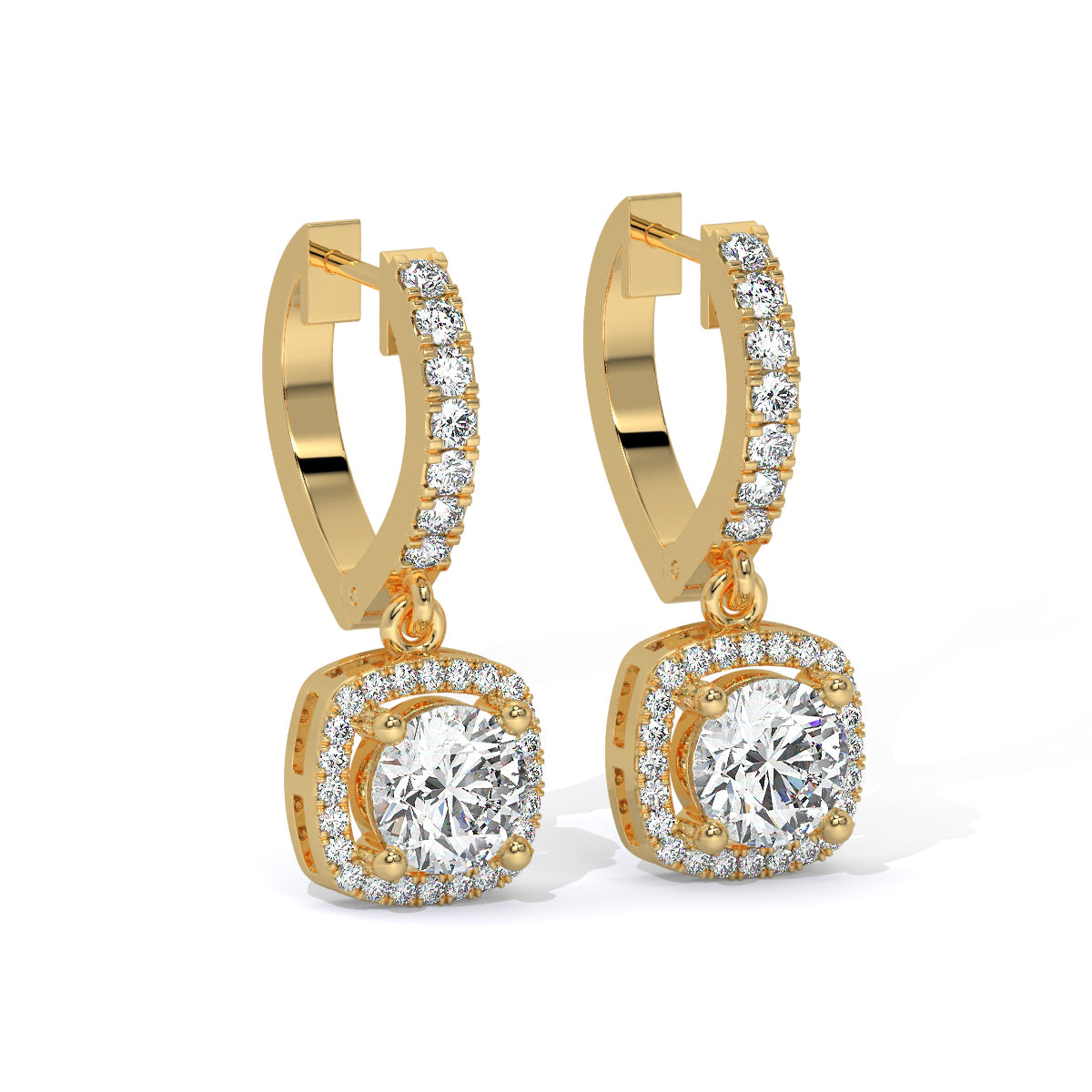 Twinkle Frame Diamond Danglers