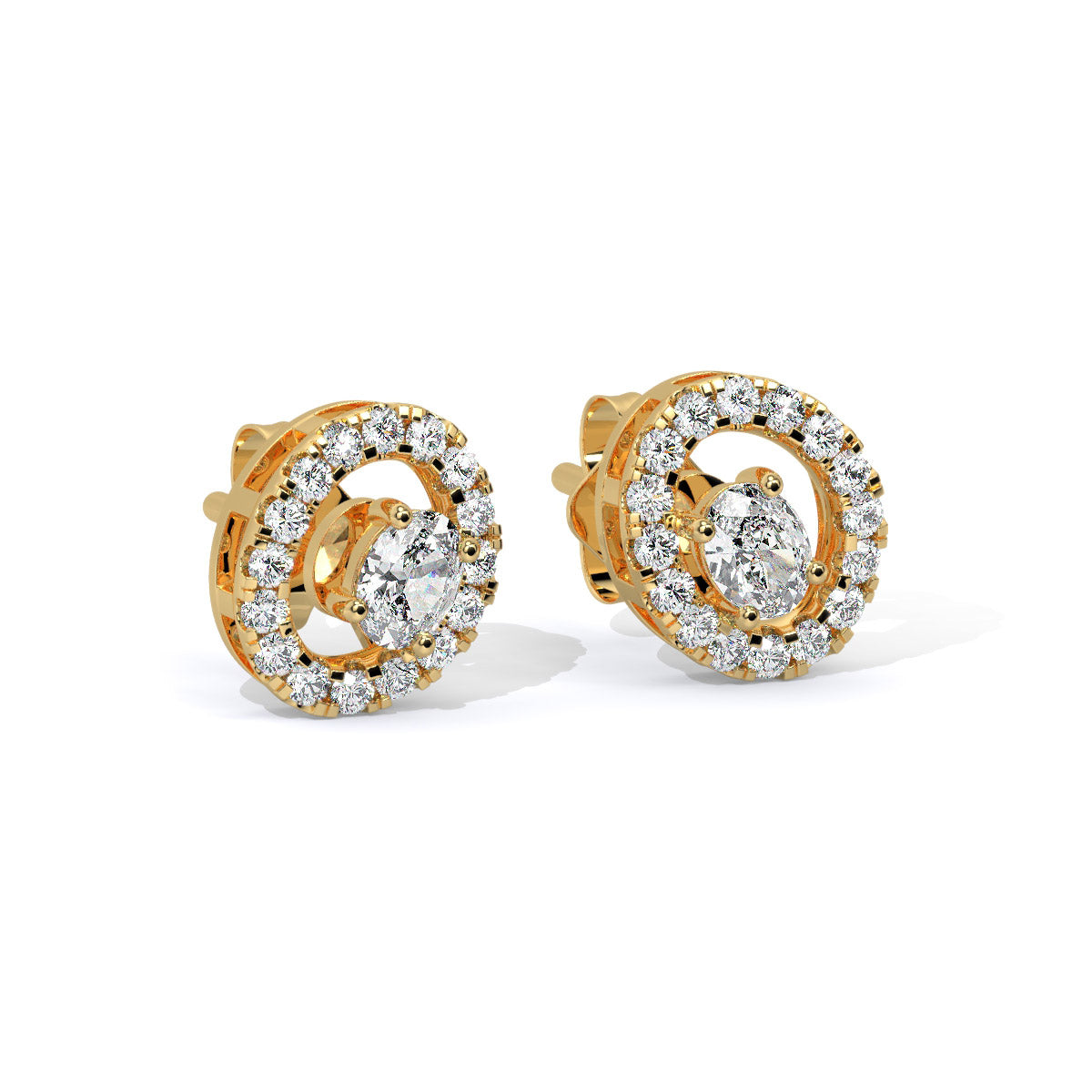 Radiara Loop Diamond Studs