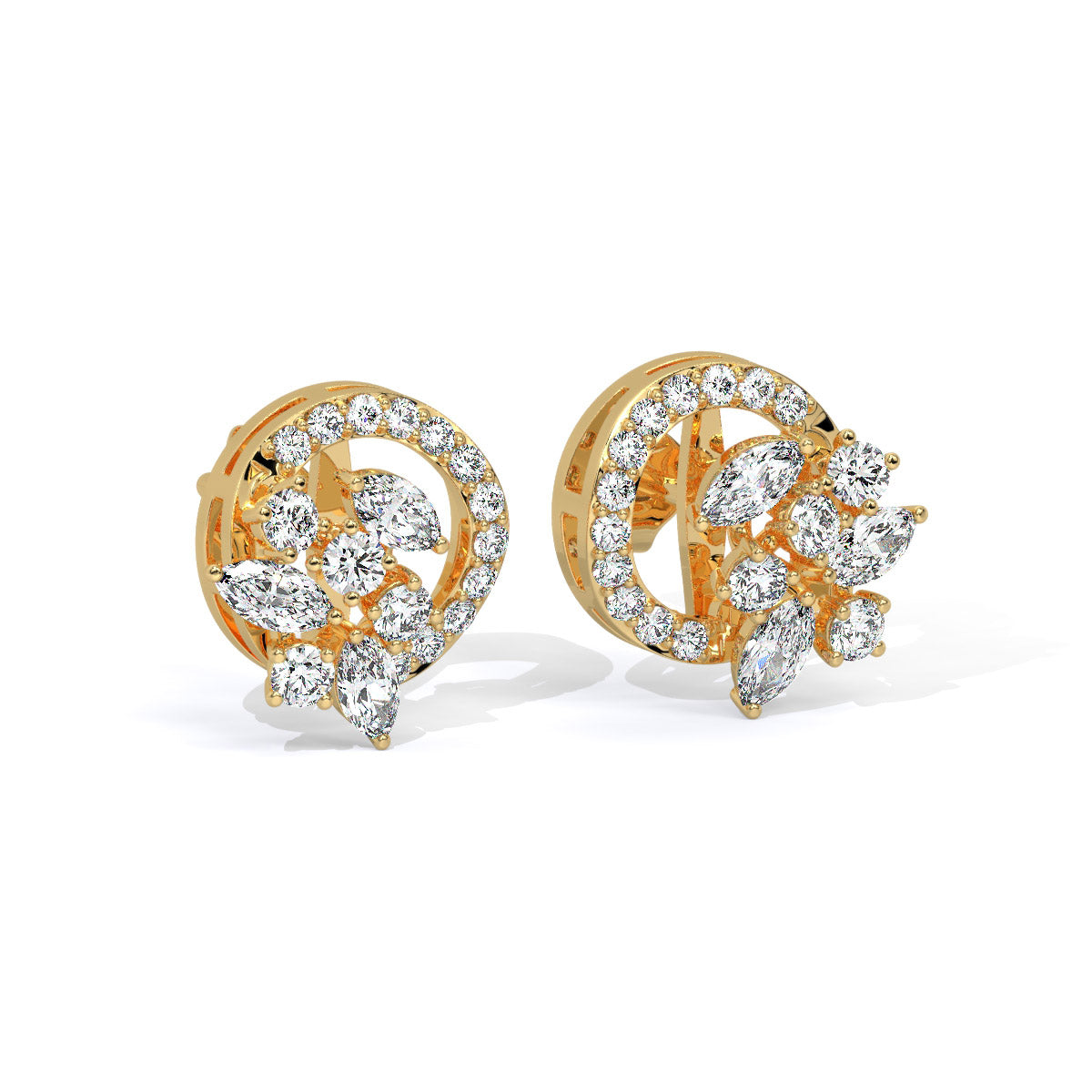 Virelia Bloom Diamond Studs