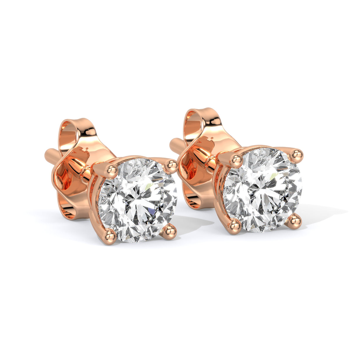 Round-Cut Diamond Studs