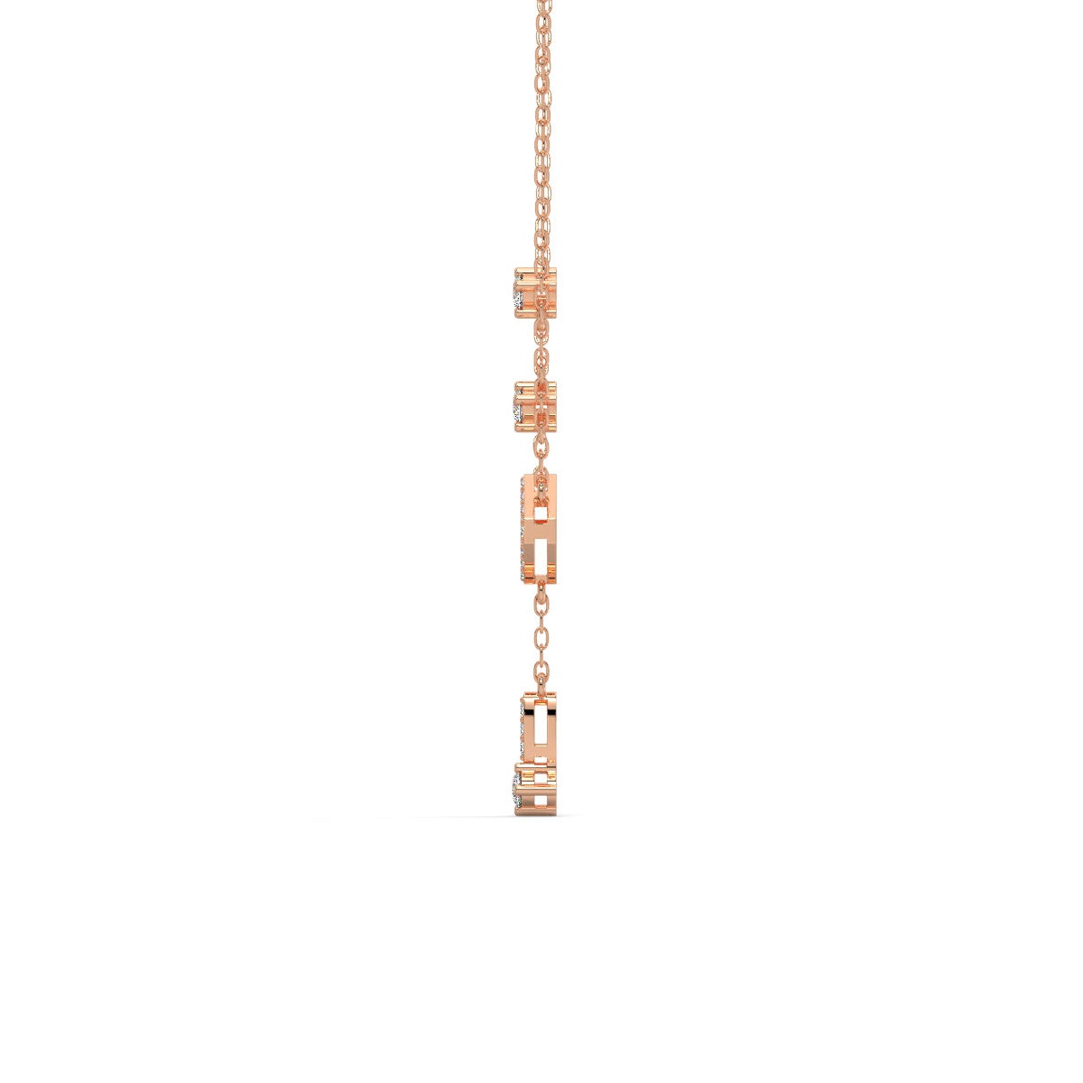 Stellar Prism Diamond Cascade Pendant